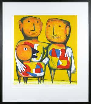 Hans Heijman - Kleurenets, Zo is het goed - Ingelijst verkocht voor € 1!