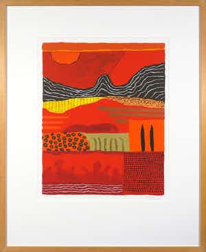 Ronald Boonacker - Zeefdruk, Toscane llI - Ingelijst verkocht voor € 60!