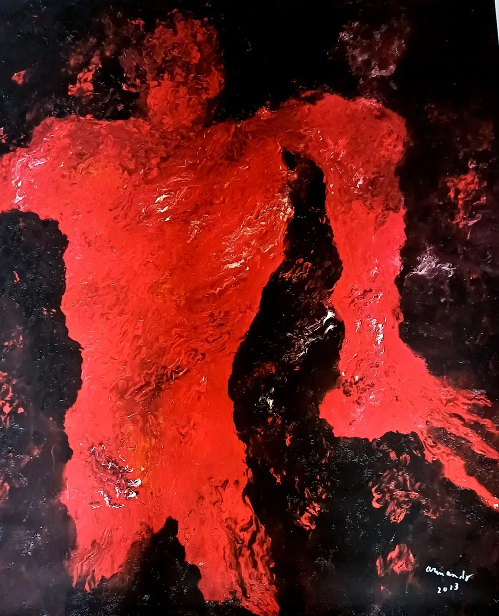 Armando - Giclee op linnen: Gestalt (groot werk) kaufen? Bieten Sie von 175!