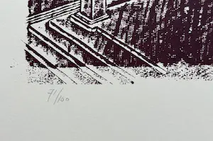 Jan Freark Wierda - abstracte zeefdruk zonder titel kopen? Bied vanaf 25!