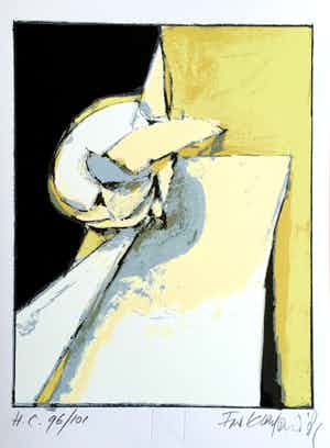 Fon Klement - Zonder titel verkocht voor € 35!