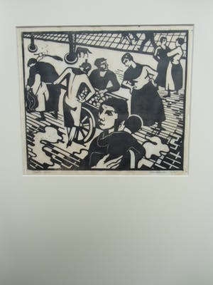 Wim Oepts - MARKTSCENE /// HOUTSNEDE VAN WIM OEPTS kopen? Bied vanaf 110!