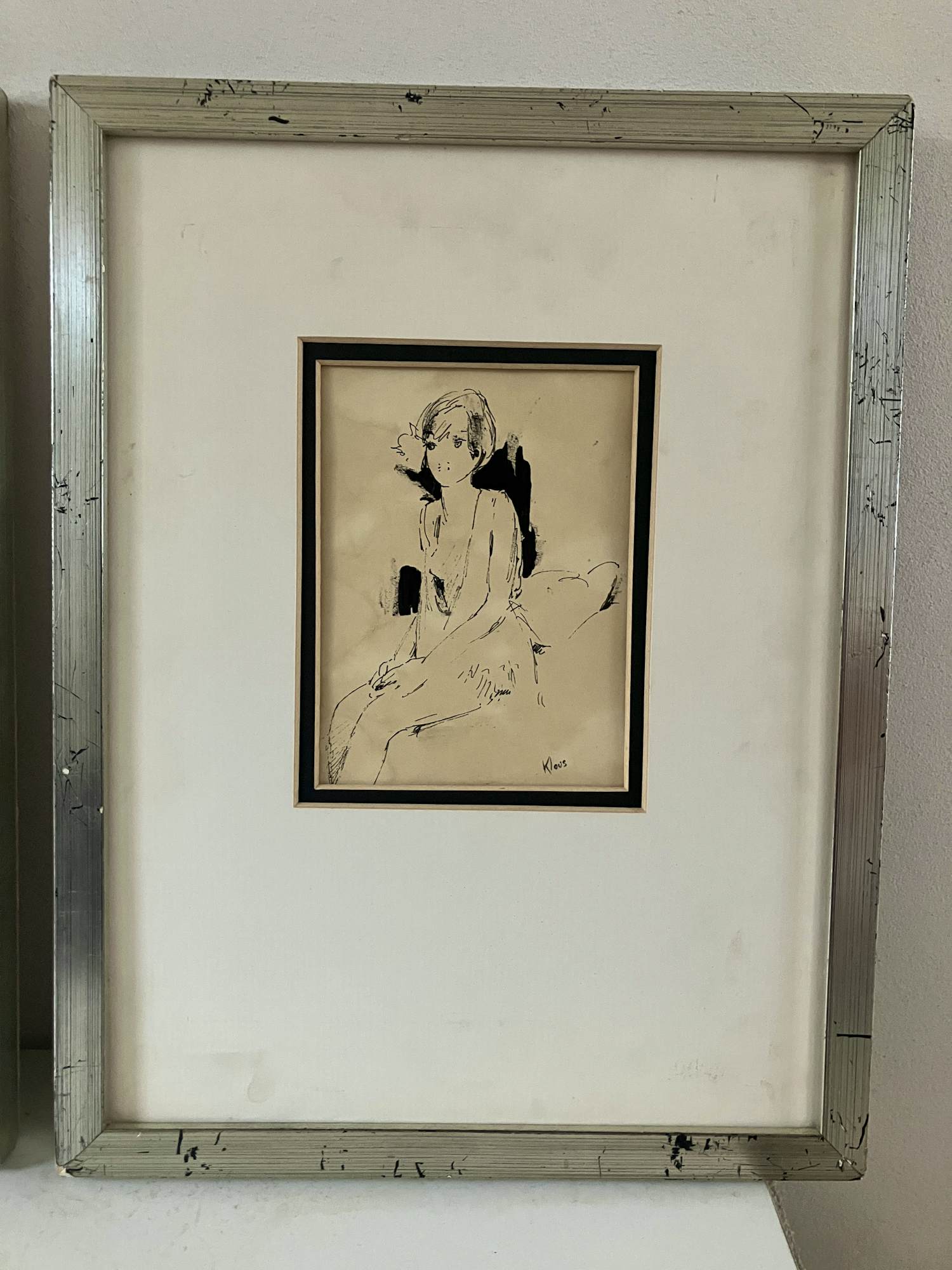 Cornelis Kloos - Zittende naakte jonge dame kopen? Bied vanaf 35!