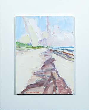 Paul Overhaus - Acryl op board, Zonder titel - Ingelijst verkocht voor € 50!