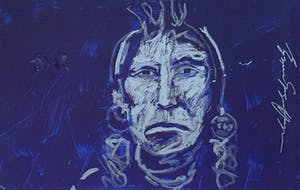 Herman Brood - Espen Hagen - indianen - gesigneerd - 99 ex. - ingelijst kopen? Bied vanaf 195!