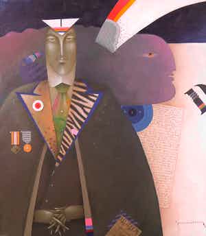 Frank Slabbinck - Acryl op doek, Poetry Escape verkocht voor € 250!