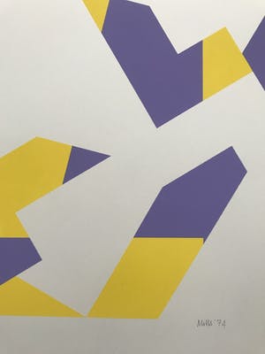 Niet of onleesbaar gesigneerd - D. MILLS - Gesigneerde zeefdruk - 1974 - 144/150 kopen? Bied vanaf 1!