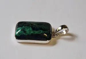 Nieuwe Natuurlijke zilveren hanger met mooie Malachiet Azurite kopen? Bied vanaf 65!