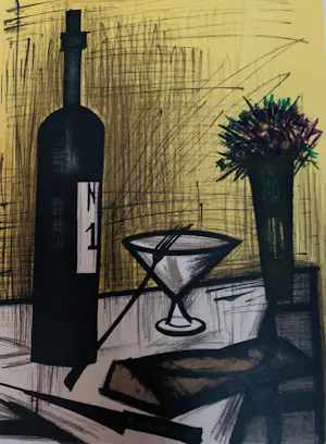 Bernard Buffet - Pain et vin, 1967. Lithografie. kopen? Bied vanaf 25!