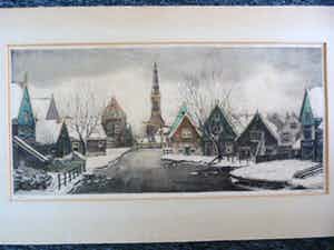 Antoon Hemert - Edam en Boerderij in winter verkocht voor € 62!
