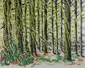 Jacobien de Rooij - Litho op papier, Cascade - Ingelijst kopen? Bied vanaf 50!