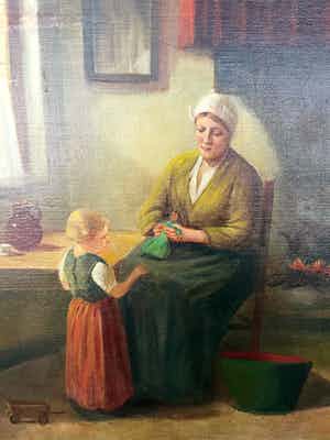 Hendrikus van Langen - boeren interieur verkocht voor € 75!