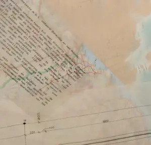 Barendsz & Van Noordt - Collage, Panorama schets 1990 - Ingelijst (Zeer groot) kopen? Bied vanaf 1!