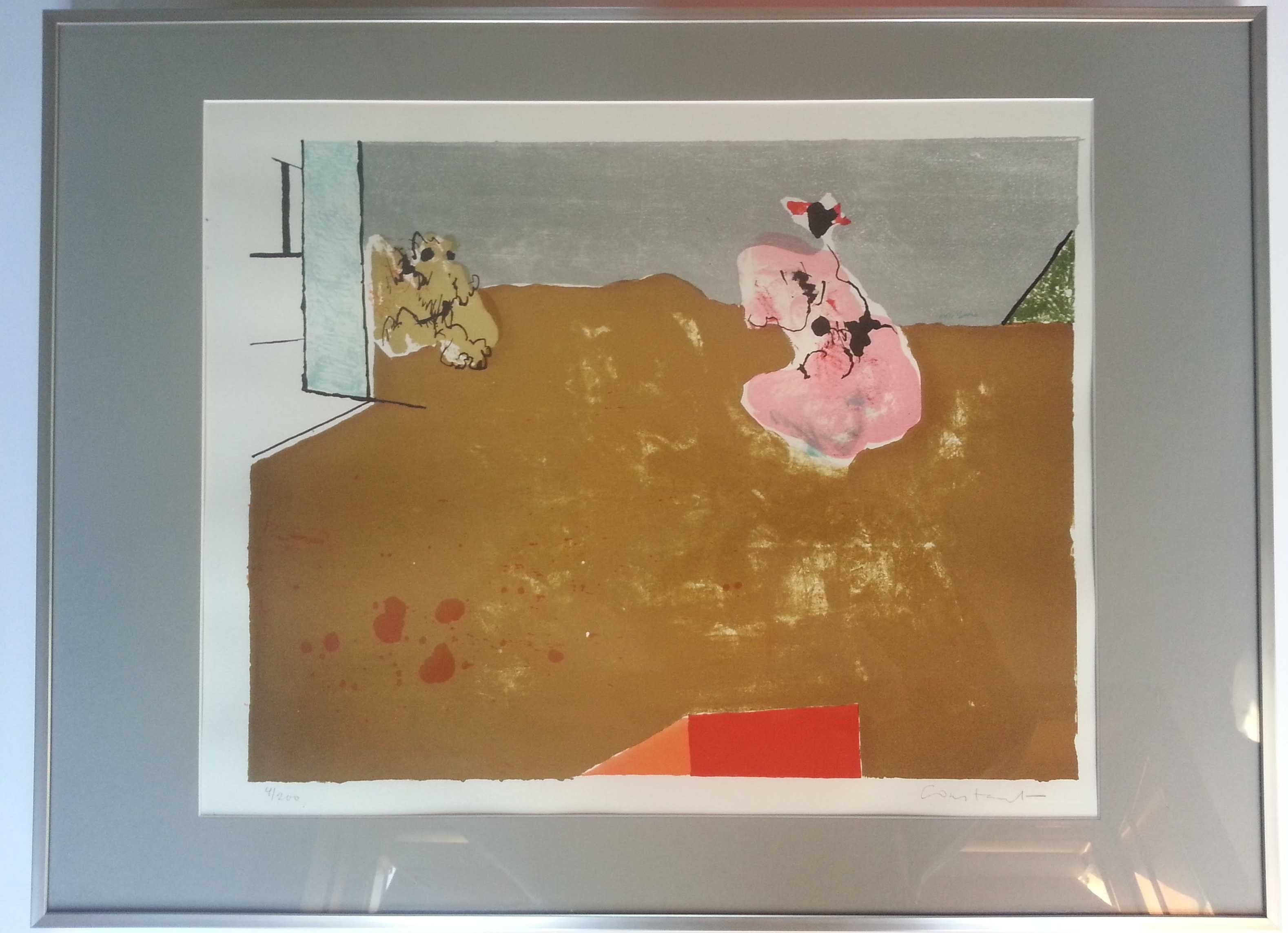 Constant - Vrouw en hond- Litho-1965 kopen? Bied vanaf 295!