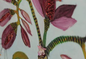 Claire Duval - Gemengde techniek op doek, Tige de Fleurs kopen? Bied vanaf 70!