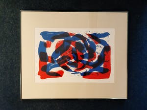 Gerrit Westerveld - Grote abstracte compositie, kleine oplage, handgesigneerd kopen? Bied vanaf 75!