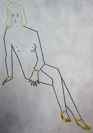 Hendrik Valk - Olieverf op board: naakte dame - 1964 verkauft für € 800!