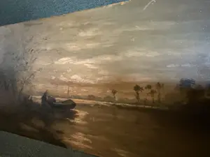 Willem Rip - Rivierlandschap bij avondlicht - gesigneerd kopen? Bied vanaf 400!