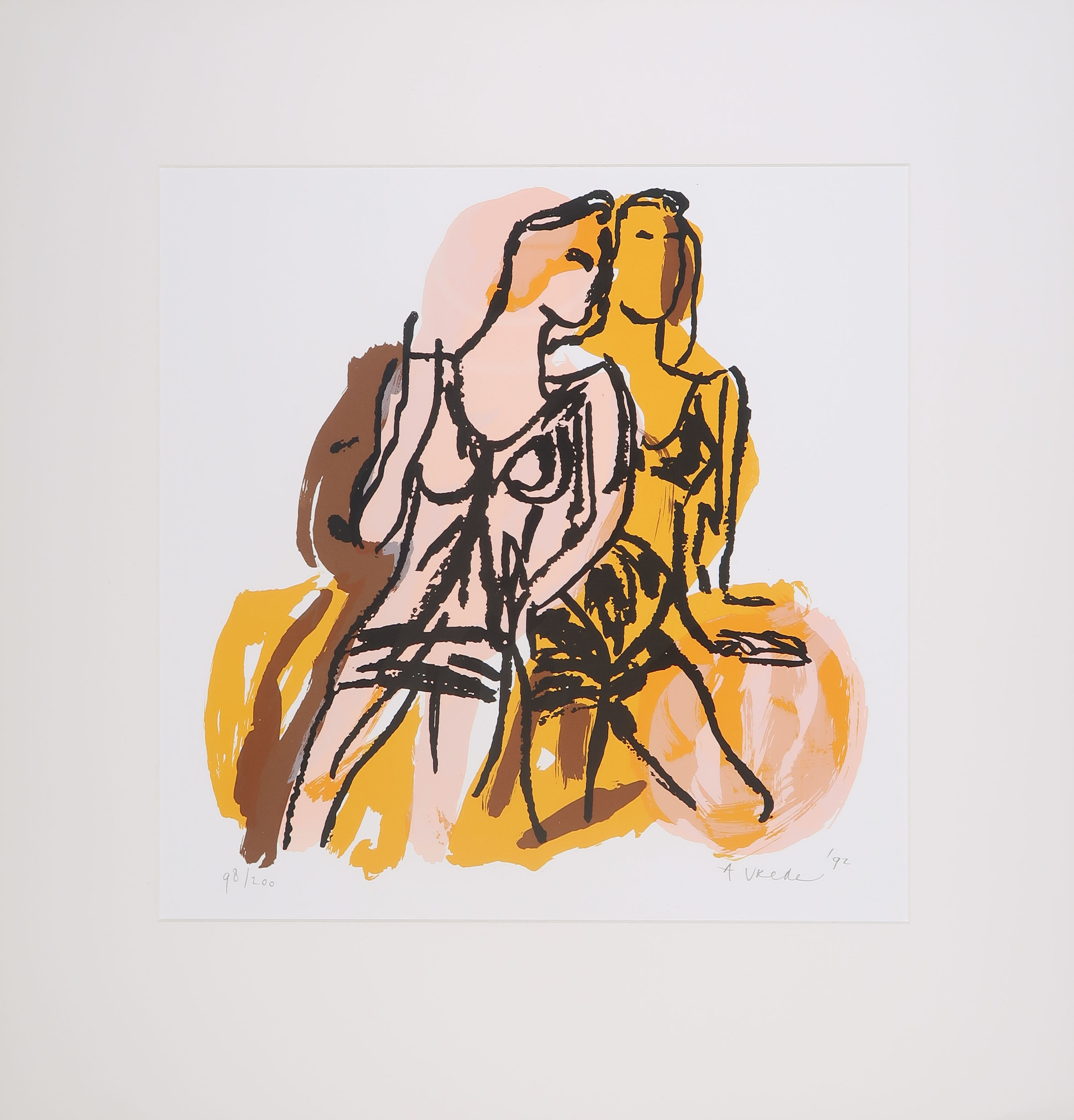 Anton Vrede - Zeefdruk, Zonder titel kopen? Bied vanaf 35!