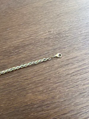 Elegante 14 karaat gouden koordarmband kopen? Bied vanaf 400!