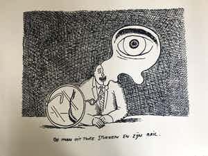 Kamagurka - De man uit twee stukken en zijn bril verkocht voor € 100!