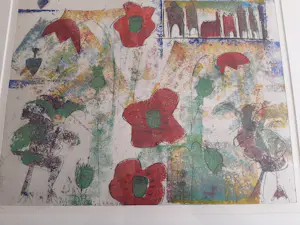 Lia van Leeuwen - Kleuren ets, nr 9815 kopen? Bied vanaf 35!