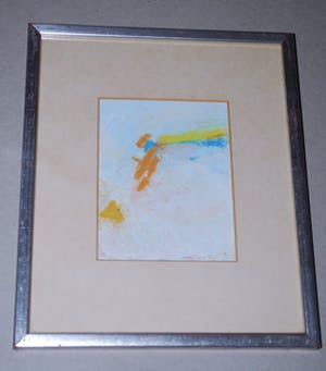 Johan van den Berg - .-.-. Juli licht .-.-. - acryl en krijt 1982 kopen? Bied vanaf 35!