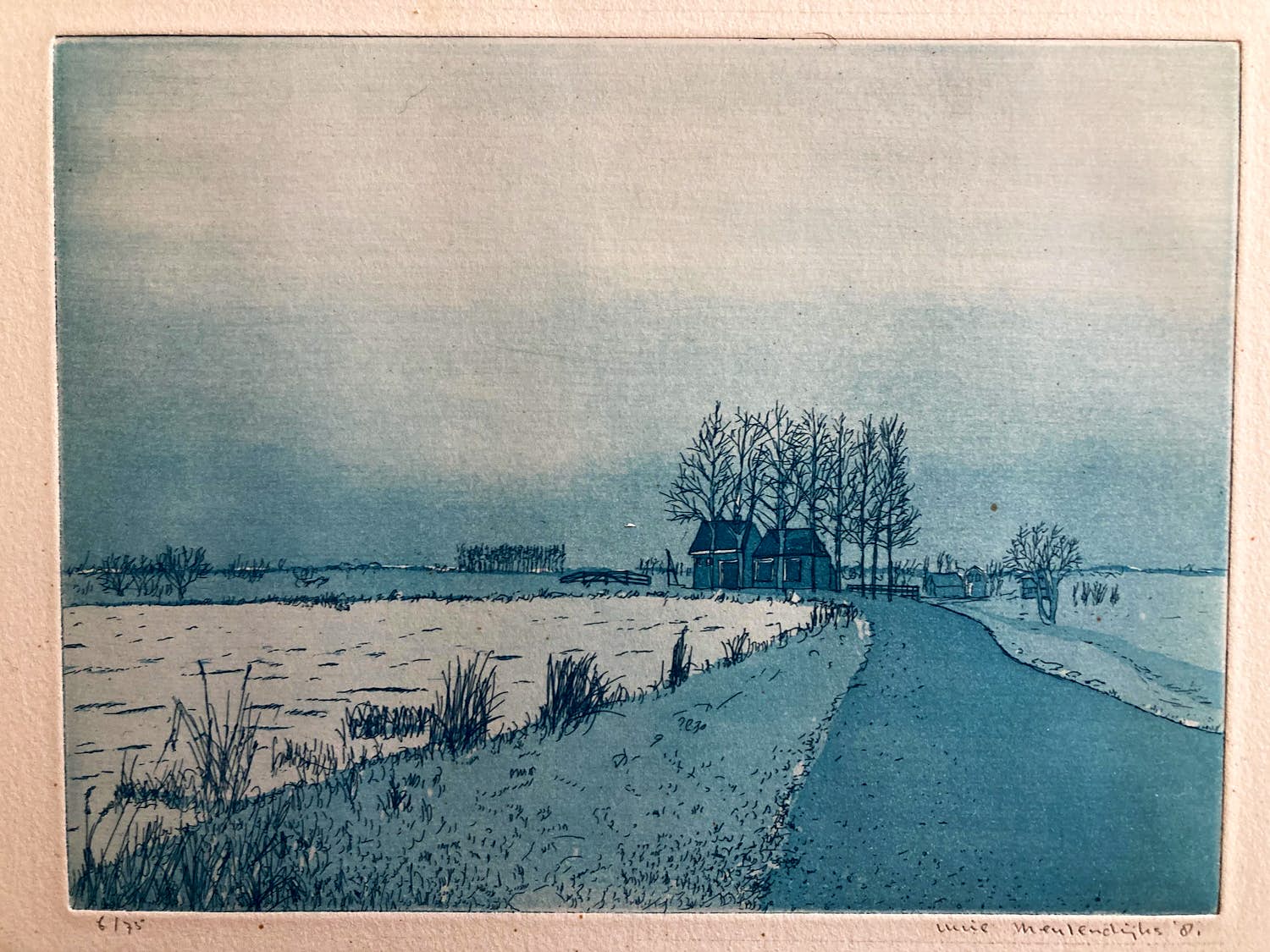 Lucie Meulendijks - Landschap met gracht kopen? Bied vanaf 25!