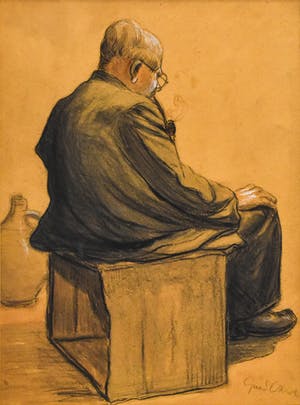 Gerard Krol - Man met pijp kopen? Bied vanaf 50!