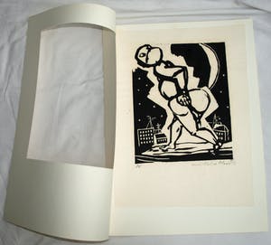 Aad de Haas - 8 Linosneden uit “Terugblik” , met omslag – 1976 kopen? Bied vanaf 250!