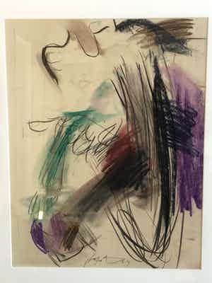 Ger Lataster - zonder titel maar met white wash lijst verkocht voor € 875!