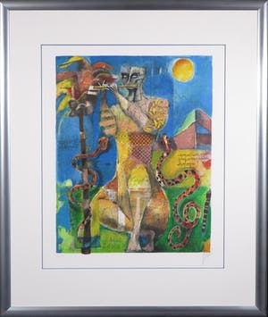 Astrid Engels - Litho, Adam's Song - Ingelijst kopen? Bied vanaf 50!