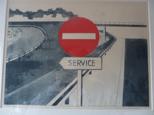 Gerard van Kerkhof - Ingekleurde ets. Titel, " Service ". kopen? Bied vanaf 20!