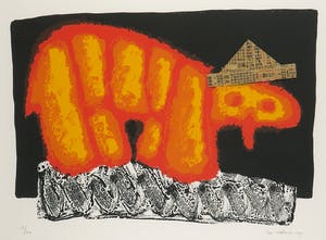 Ilja Walraven - Zeefdruk en collage, Zonder titel - Ingelijst kopen? Bied vanaf 35!