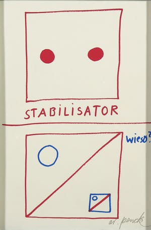 A.R. Penck - Zeldzame, handgesigneerde litho, Stabilisator kopen? Bied vanaf 1!