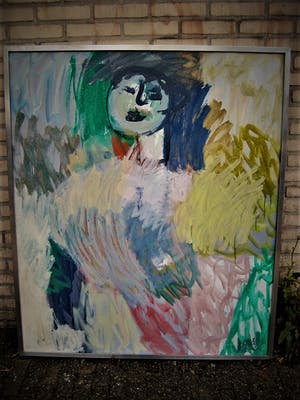 Henk Mulders - Monumentaal Expressionistisch schilderij "de Danseres" gesigneerd kopen? Bied vanaf 10!