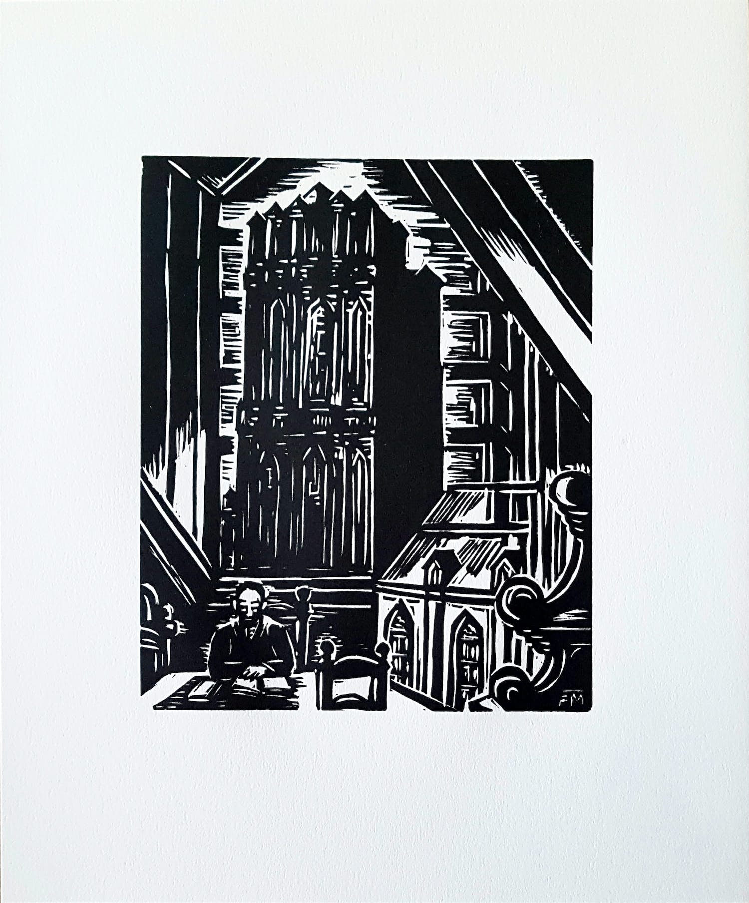 Frans Masereel - 2 Original Holzschnitte aus 'Antwerpen' verkocht voor € 68!