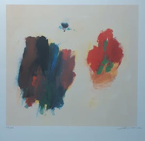 Eugene Brands - Zeefdruk " Composition Au Fond Couleur d'Ivoire ( 9-8-1993)". kopen? Bied vanaf 245!