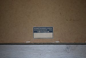 Frans IJserinkhuijsen - Avond in 't Gooi - ets - ingelijst kopen? Bied vanaf 40!