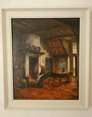 Han Molenaar - Vrouw bij de schouw kopen? Bied vanaf 145!