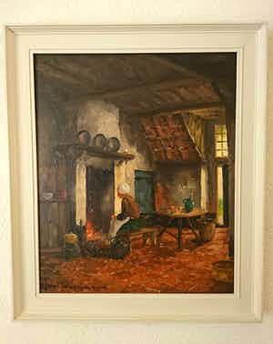 Han Molenaar - Vrouw bij de schouw verkocht voor € 145!