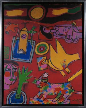 Corneille - Zeefdruk op doek, Journée Féerique - Ingelijst kopen? Bied vanaf 350!