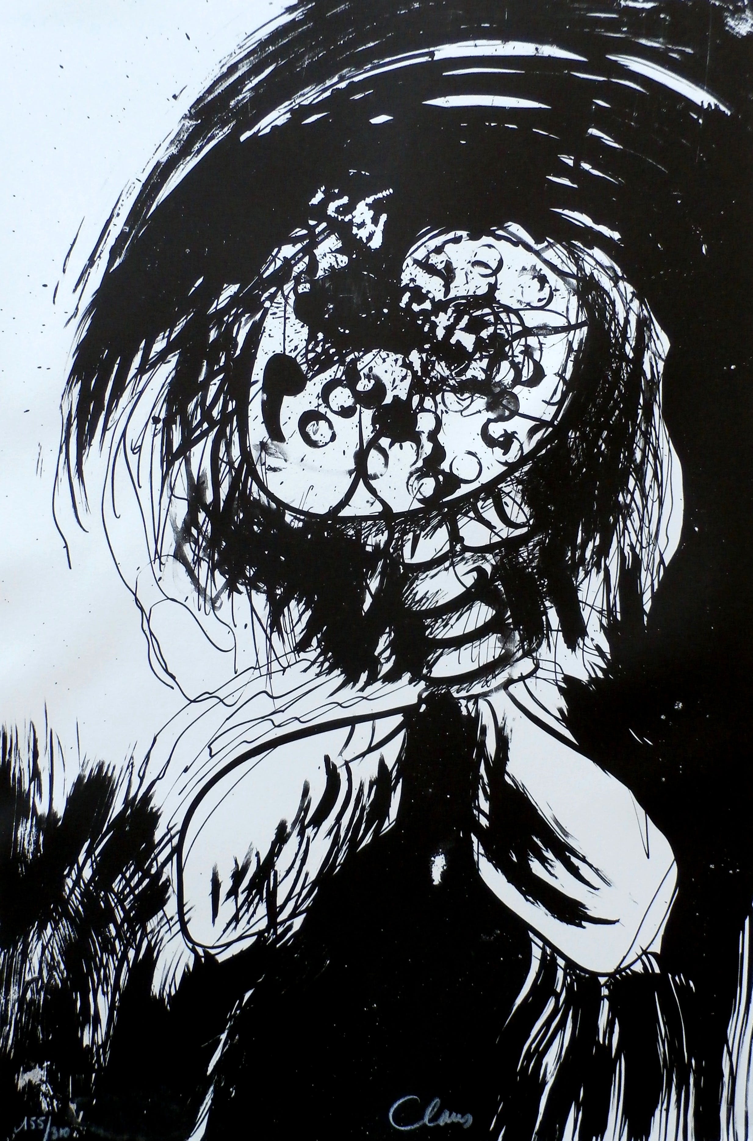 Hugo Claus - litho: Fuga (winter 2) - 1979 verkocht voor € 50!