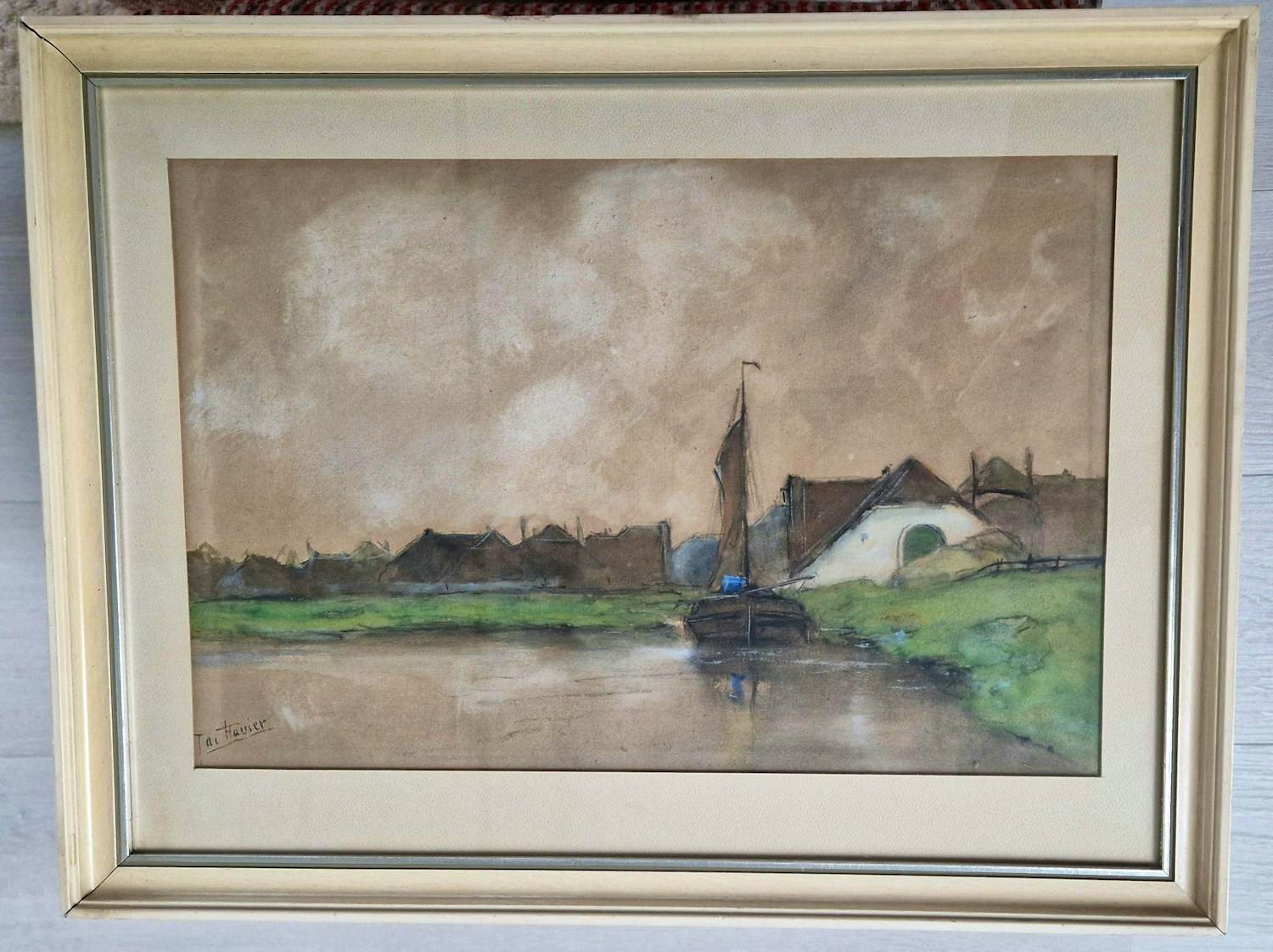 Jacob Favier - Zeilboot bij dorpje kopen? Bied vanaf 100!