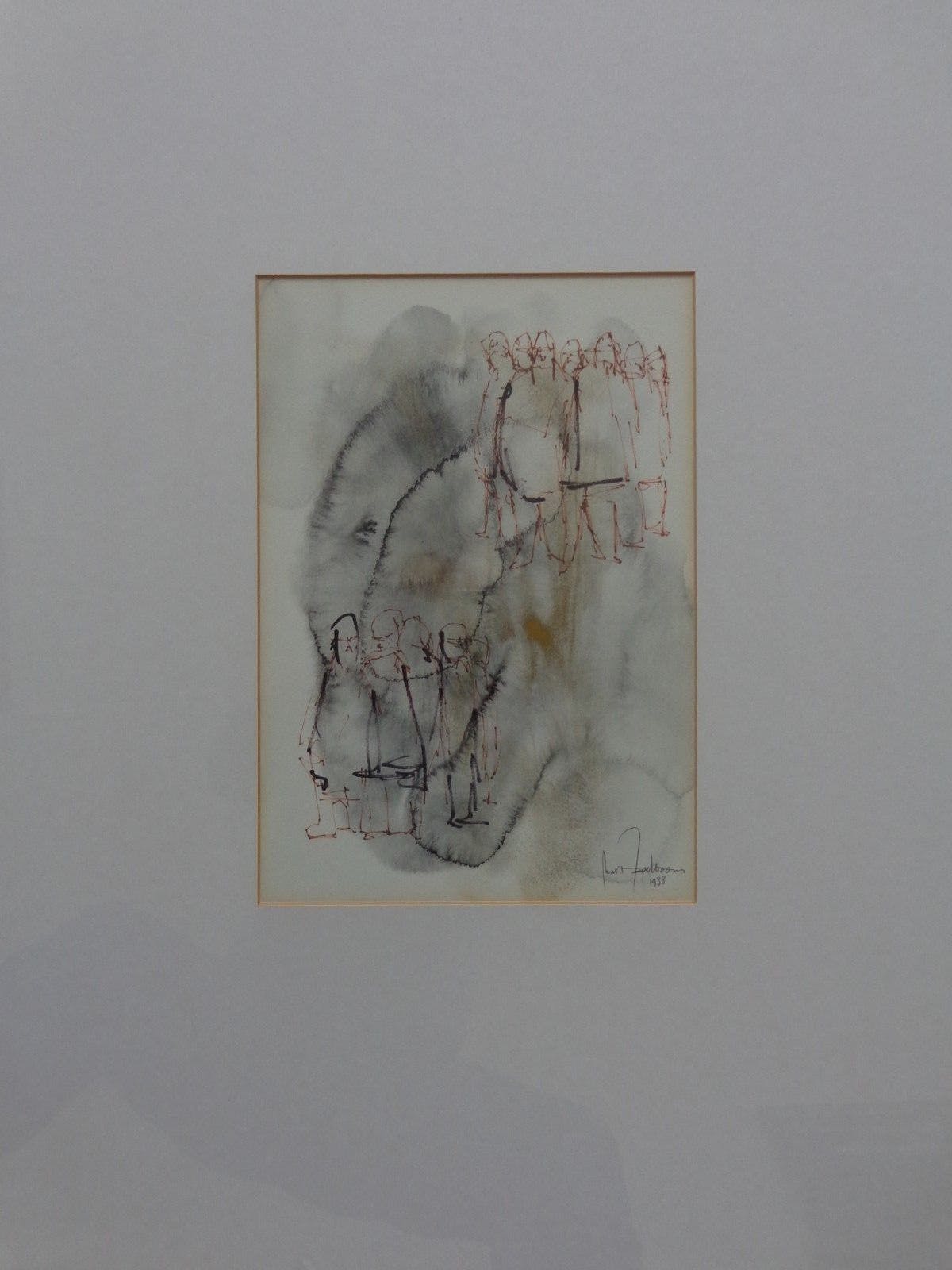 Max Appelboom - FIGUREN / ORIGINEEL WERK / 65x50cm / KADER / SIG / 1988 kopen? Bied vanaf 70!