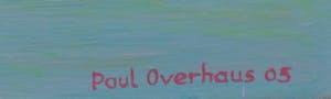 Paul Overhaus - Olieverf op doek, Blauwe wolk - Ingelijst kopen? Bied vanaf 100!