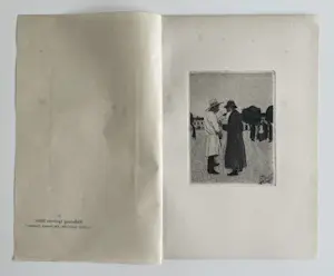 Buy Emil Orlik - Ein Handel / Galizien. Radierung und Vernis mou, um 1921? Bid from 120!