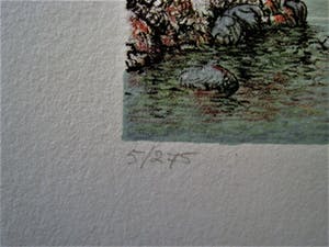 Karel Sirag - Galerie Lieve Hemel - ges.Lithografie - Balonnen en Plakband - Galerieprijs 750€ kopen? Bied vanaf 10!