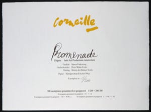 Corneille - Portfolio met vier litho's, Promenade, met een gedicht door Simon Vinkenoog kopen? Bied vanaf 1!
