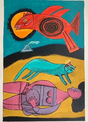 Corneille - Le grande oiseau du dessert verkocht voor € 410!